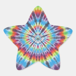 Time Travel Tunnel Tie Dye Ster Sticker