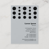 Time Travel v1.2 - White op Deep Paars Visitekaartje (Achterkant)