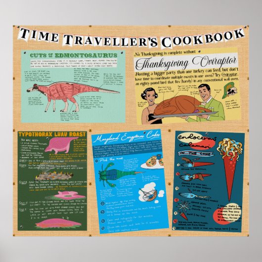 Time Traveler's Cookbook Poster (Voorkant)