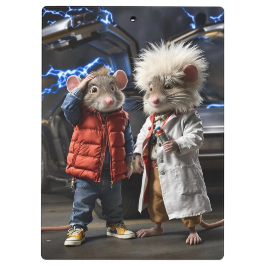 Time-Traveling Mice: Back to the Future Klembord (Achterkant)