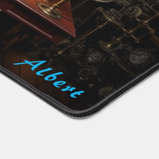 Time-Traveller's Steampunk Command Center Bureaumat (Hoek)