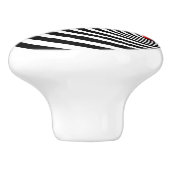 Time Tunnel optische art Keramische Knop (Zijkant)