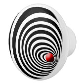 Time Tunnel optische art Keramische Knop (Rechts)