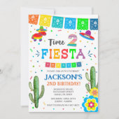 Time Two Fiesta | Mexicaanse uitnodiging voor 2e v (Voorkant)