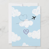 Time TWO Fly, Airplane 2nd birthday Kaart (Achterkant)