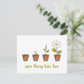 Time Uitnodiging Briefkaart (Staand voorkant)