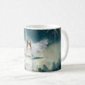 Time-up Movement Woman Support Angel Wings Clock Koffiemok (Voorkant rechts)