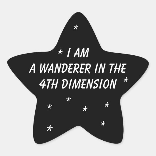 Time Wanderer Ster Sticker (Voorkant)