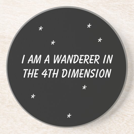 Time Wanderer Zandsteen Onderzetter (Voorkant)