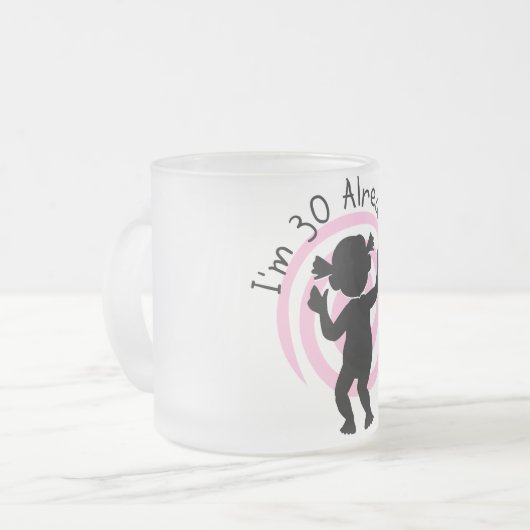 Time Warp 30 Reeds T-shirts en cadeautjes Matglas Koffiemok (Voorkant links)