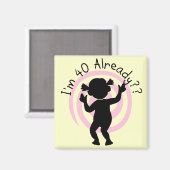 Time Warp 40 Reeds overhemden en geschenken Magneet (Voorkant / Achterkant)