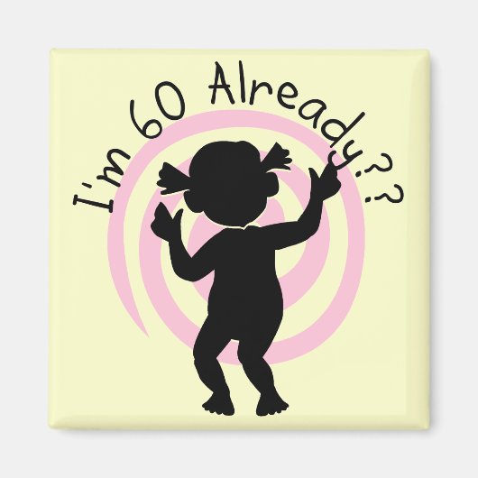 Time Warp 60 Reeds overhemden en geschenken Magneet (Voorkant)