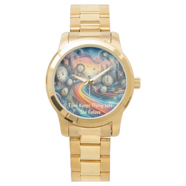 Time Warp Road Trip Horloge (Voorkant)
