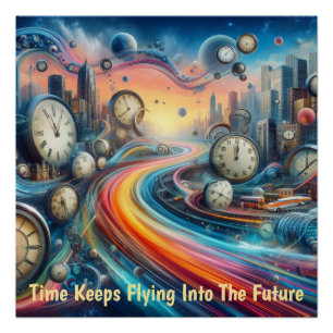 Time Warp Road Trip Perfect Poster