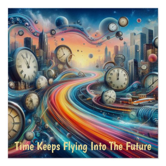 Time Warp Road Trip Perfect Poster (Voorkant)