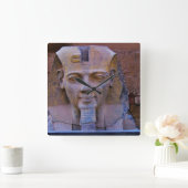 Time with King Tut Vierkante Klok (Huis)