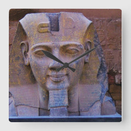 Time with King Tut Vierkante Klok