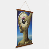 Time Wood Topped Wall Tapestry Hangend Wandkleed (Gebogen)