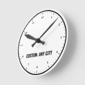 Time-zone klok - Aanpassen voor elke stad (Hoek)