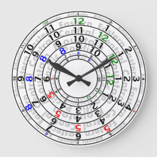 Time Zone-klok Grote Klok