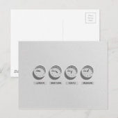 Time Zones World Traveler Briefkaart (Voorkant / Achterkant)