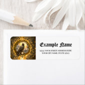 Timekeeper Raven – Gothic Clockwork  Etiket (Insitu)