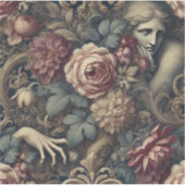 Timelapse – Gotisch Bloemenkussen Sticker (Voorkant)