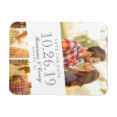 Timeless 3-foto opslaan de datum magneet (Horizontaal)