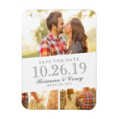 Timeless 3-foto opslaan de datum magneet (Verticaal)