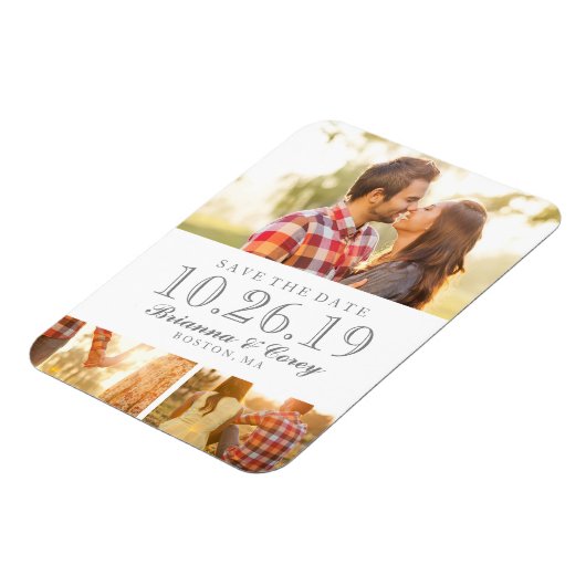 Timeless 3-foto opslaan de datum magneet (Linkerzijde)