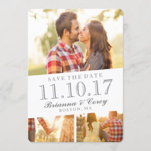 Timeless 3-foto opslaan de datum save the date