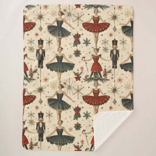 Timeless Ballerina  Sherpa Deken (Voorkant)