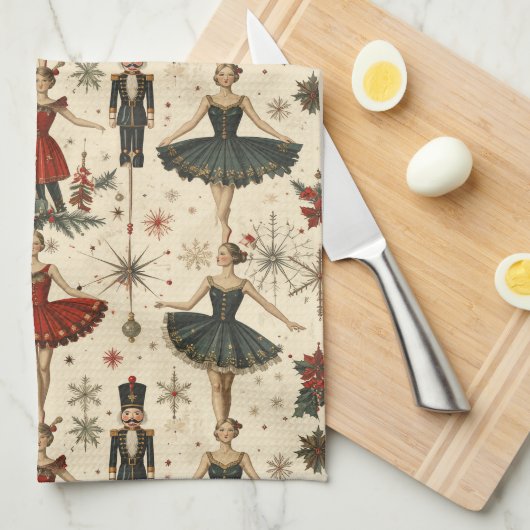 Timeless Ballerina  Theedoek (Quarter Fold)