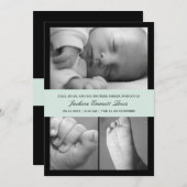 Timeless Band Birth Announounance - Blue Aankondiging (Voorkant / Achterkant)