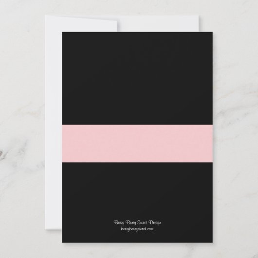 Timeless Band Birth Announounge - Roze Aankondiging (Achterkant)