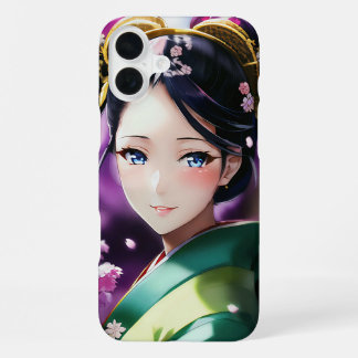 Timeless Beauty – Elegant Japanese Portrait Phone  iPhone 16 Plus Hoesje