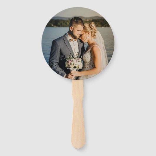 Timeless Black and White Monogram Elegant Wedding Handwaaier (Achterkant)