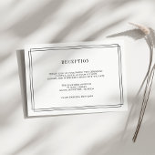 Timeless Black en White Reception Kaart