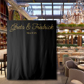 Timeless Black Gold Photo Backdrop Wandkleed