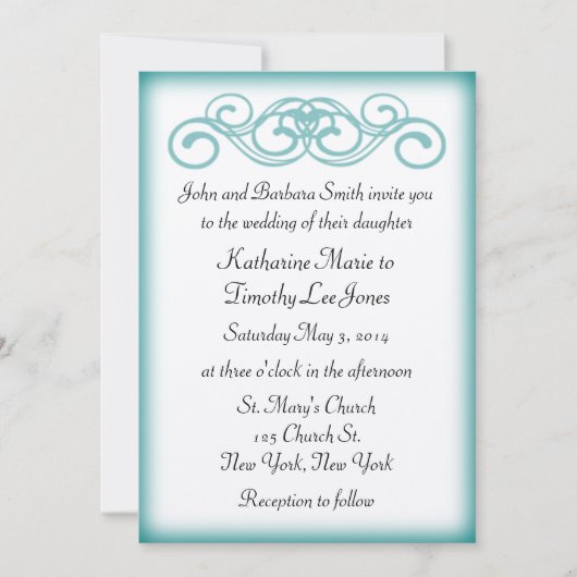 Timeless Blauwgroen sprookjesgordel Kaart (Voorkant)