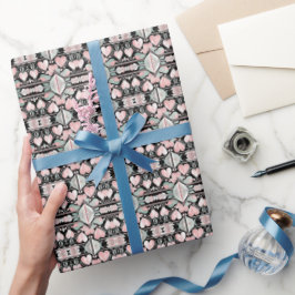 Timeless Blossoms Valentijnsdag Wrapping Paper Cadeaupapier