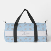 Timeless Botanical Bloom Soft Blue Monogram Plunjezak (Voorkant)