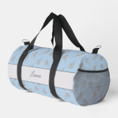 Timeless Botanical Bloom Soft Blue Monogram Plunjezak (Rechterhoek)