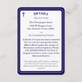 Timeless Catholic Monogrammed Enclosure Card Informatiekaartje (Voorkant)