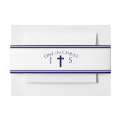 Timeless Catholic Monogrammed Uitnodigingen Wikkel (Voorkant Voorbeeld)