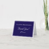 Timeless Catholic Monogrammed Wedding  Bedankkaart (Voorkant)