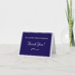 Timeless Catholic Monogrammed Wedding Bedankkaart