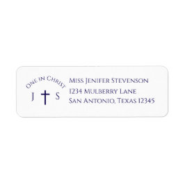 Timeless Catholic Monogrammed Wedding Etiket
