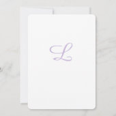 Timeless Catholic Monogrammed Wedding Invitation Kaart (Achterkant)