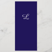 Timeless Catholic Monogrammed Wedding Menu (Achterkant)